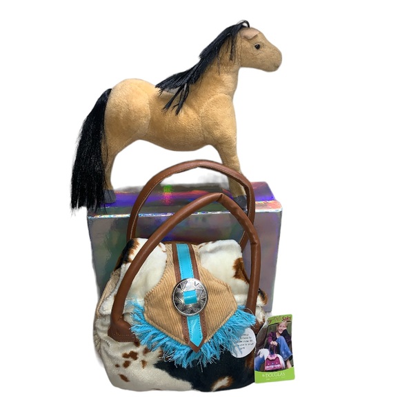 Bundle: 9" Sassy Pet Sak by Douglass & 9" Applause bendable legs horse - Picture 2 of 13